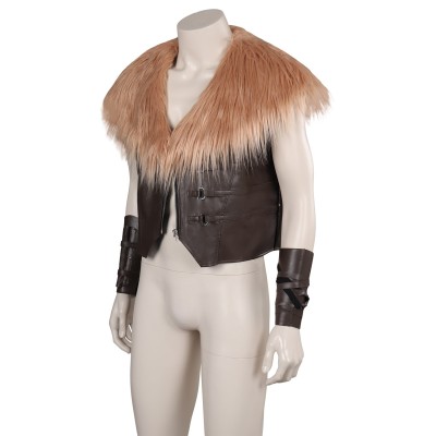 Kraven the Hunter Kraven Fur Vest Suit Cosplay Costume Halloween Carnival Outfit