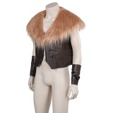Kraven the Hunter Kraven Fur Vest Suit Cosplay Costume Halloween Carnival Outfit