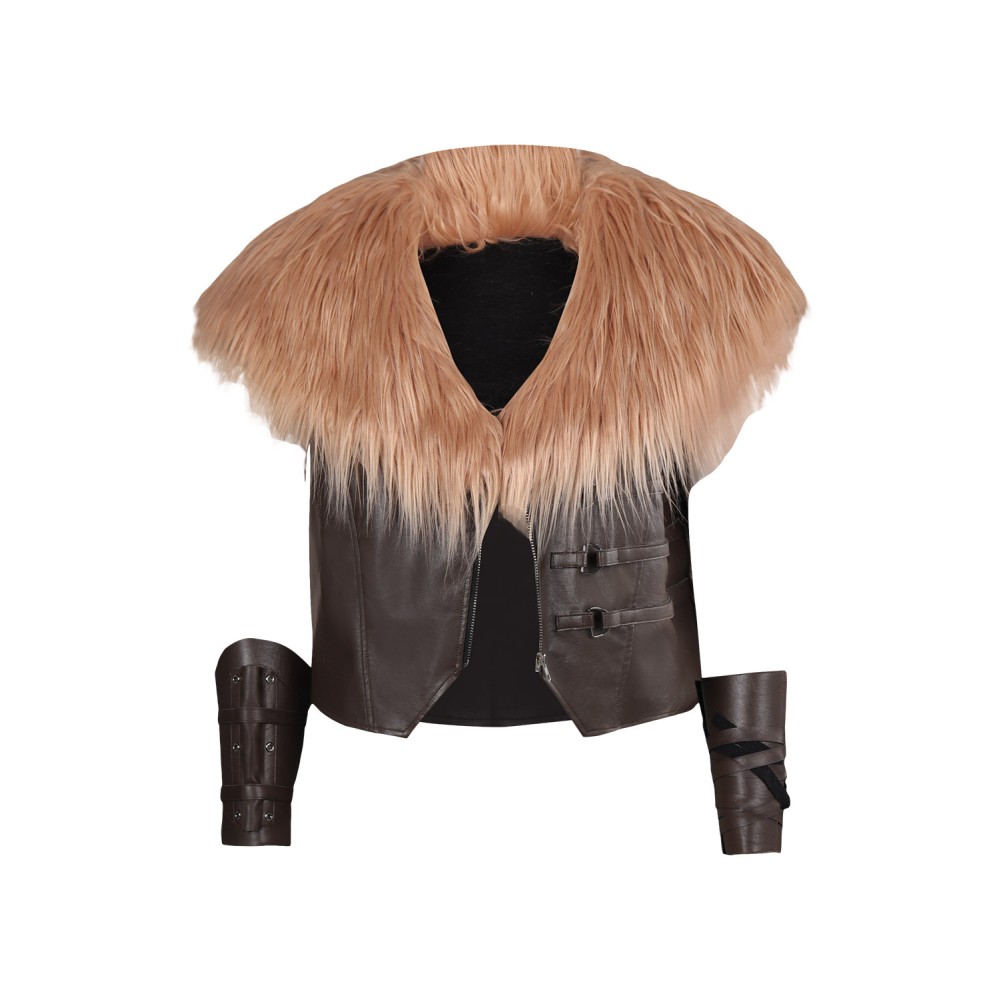 Kraven the Hunter Kraven Fur Vest Suit Cosplay Costume Halloween Carnival Outfit