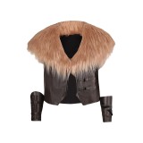 Kraven the Hunter Kraven Fur Vest Suit Cosplay Costume Halloween Carnival Outfit