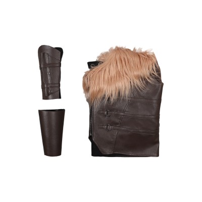 Kraven the Hunter Kraven Fur Vest Suit Cosplay Costume Halloween Carnival Outfit