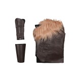 Kraven the Hunter Kraven Fur Vest Suit Cosplay Costume Halloween Carnival Outfit