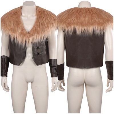 Kraven the Hunter Kraven Fur Vest Suit Cosplay Costume Halloween Carnival Outfit