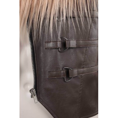 Kraven the Hunter Kraven Fur Vest Suit Cosplay Costume Halloween Carnival Outfit
