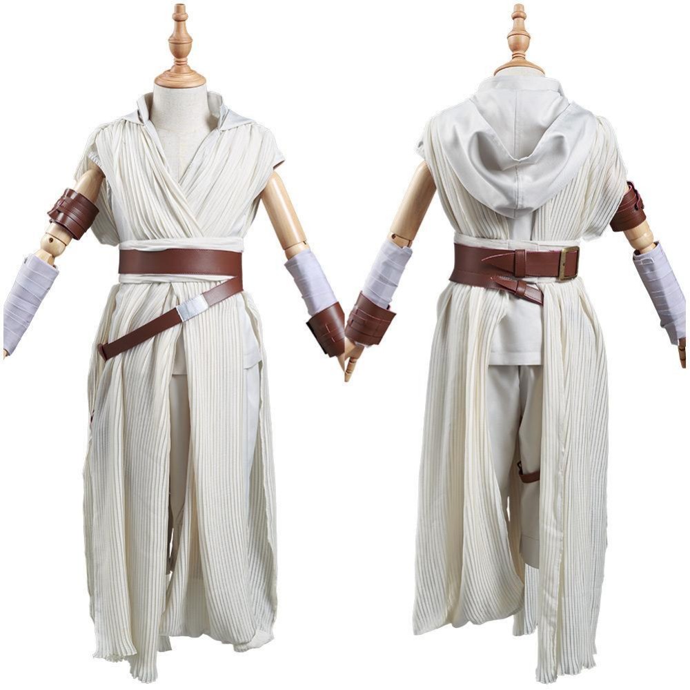 Costume de cosplay pour enfants Rey Kids, tenue de carnaval d'Halloween