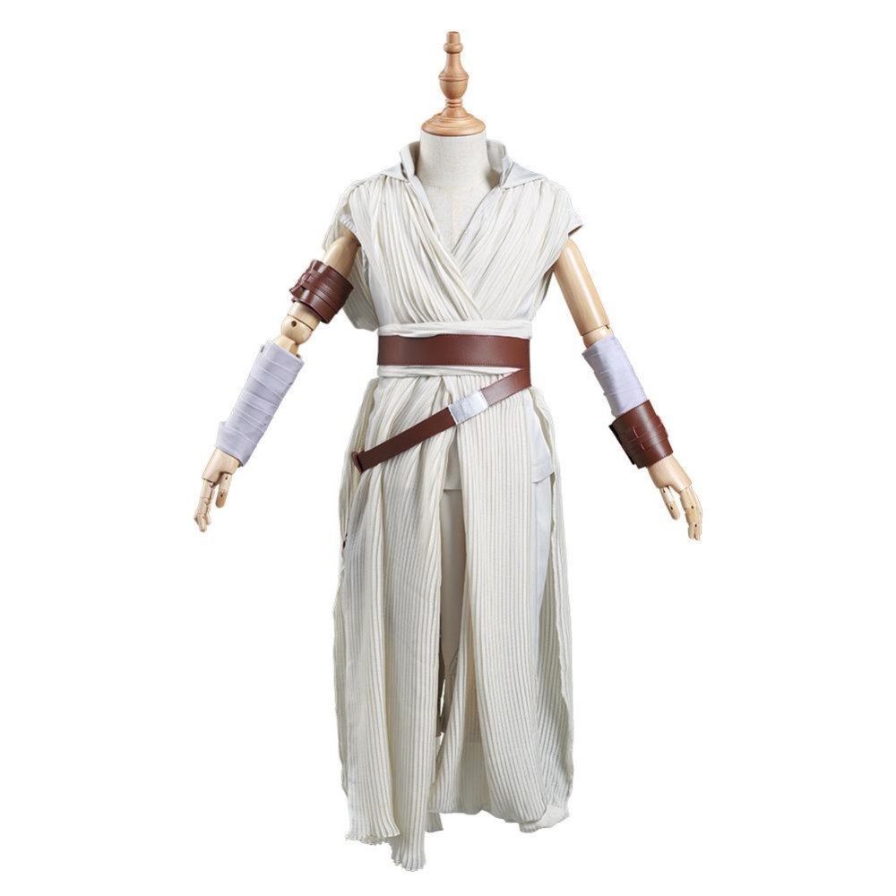 Costume de cosplay pour enfants Rey Kids, tenue de carnaval d'Halloween