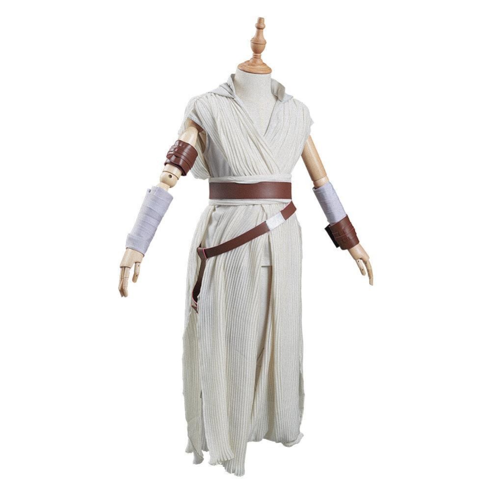 Costume de cosplay pour enfants Rey Kids, tenue de carnaval d'Halloween