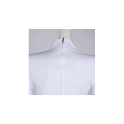 Ensemble de jupe et haut blanc de la princesse Leia, costume de cosplay, design original, tenue pour Halloween et carnaval.