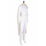 Costume de cosplay Padme Naberrie Amidala ensemble blanc avec manteau tenue de Halloween carnaval