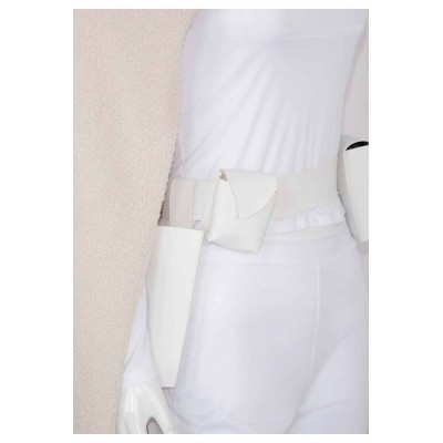 Costume de cosplay Padme Naberrie Amidala ensemble blanc avec manteau tenue de Halloween carnaval