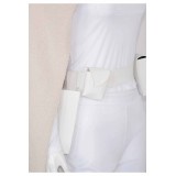 Costume de cosplay Padme Naberrie Amidala ensemble blanc avec manteau tenue de Halloween carnaval
