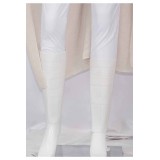 Costume de cosplay Padme Naberrie Amidala ensemble blanc avec manteau tenue de Halloween carnaval