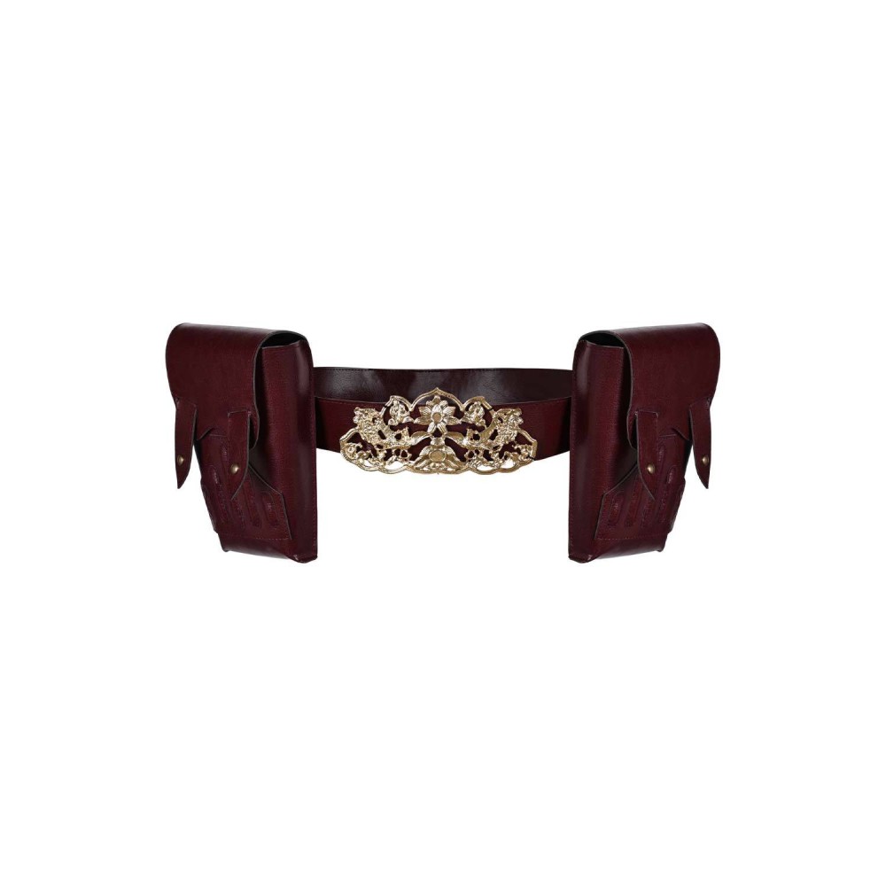 Padme Amidala Leather Belt Fanny Pack Set Accessories Props Cosplay Costume Halloween Carnival