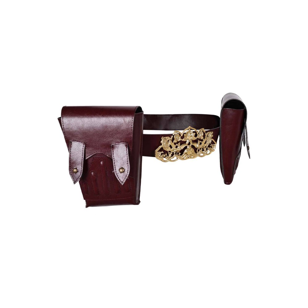 Padme Amidala Leather Belt Fanny Pack Set Accessories Props Cosplay Costume Halloween Carnival