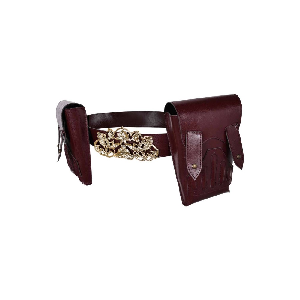 Padme Amidala Leather Belt Fanny Pack Set Accessories Props Cosplay Costume Halloween Carnival