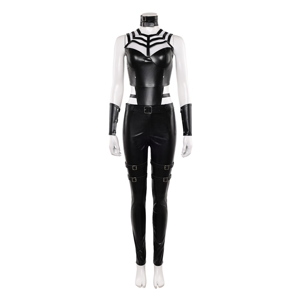 Movie Mortal Kombat 2 Sindel Women Black Cosplay Costume Halloween Carnival Outfit