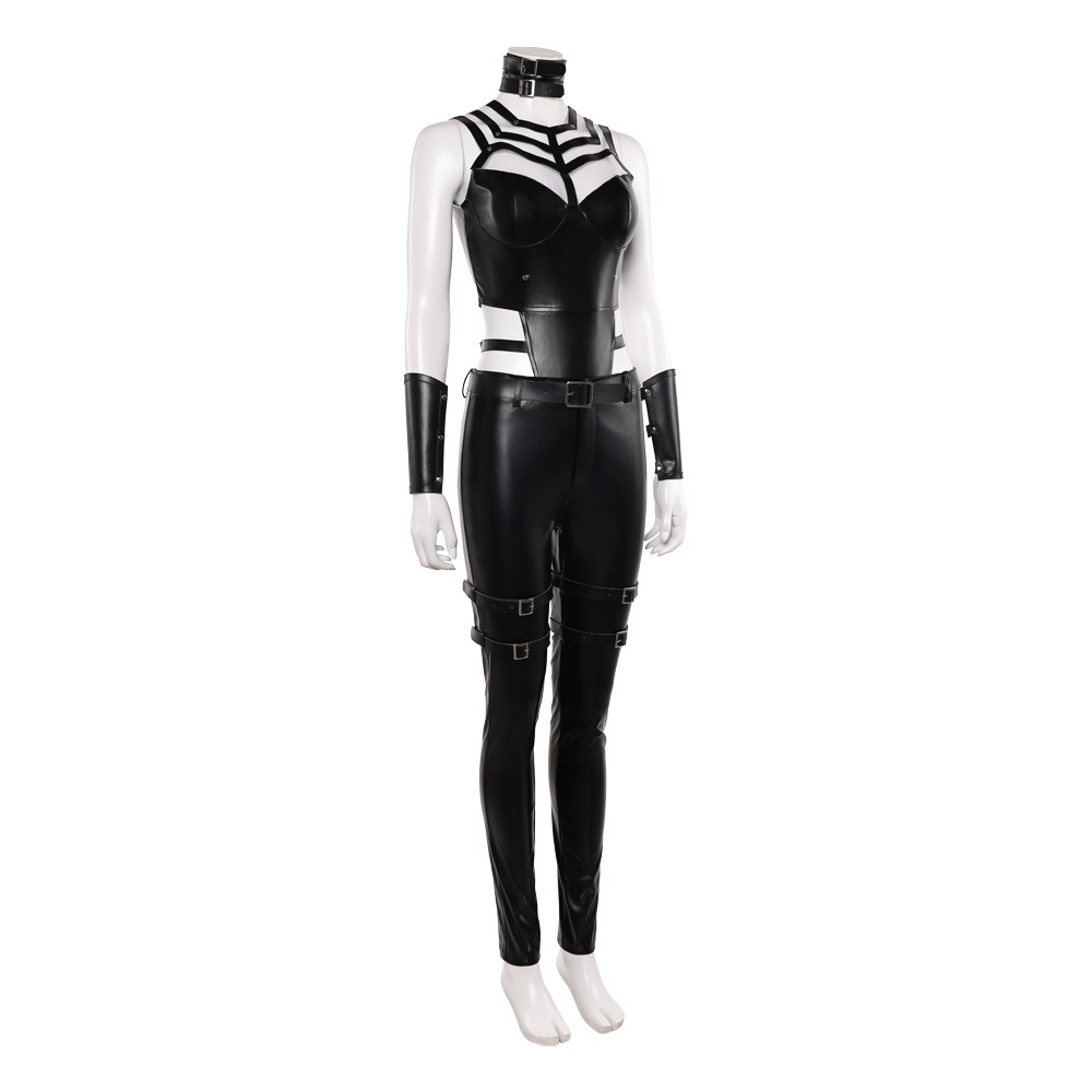 Movie Mortal Kombat 2 Sindel Women Black Cosplay Costume Halloween Carnival Outfit
