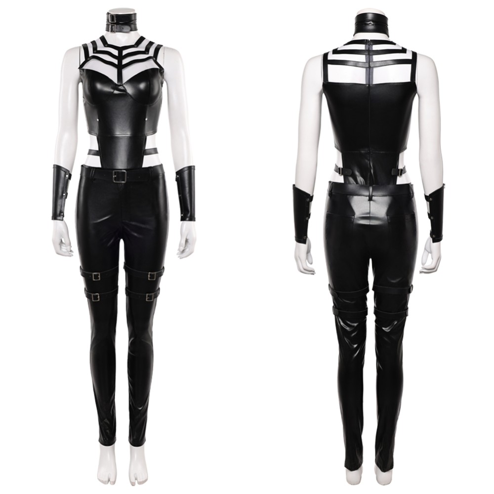 Movie Mortal Kombat 2 Sindel Women Black Cosplay Costume Halloween Carnival Outfit