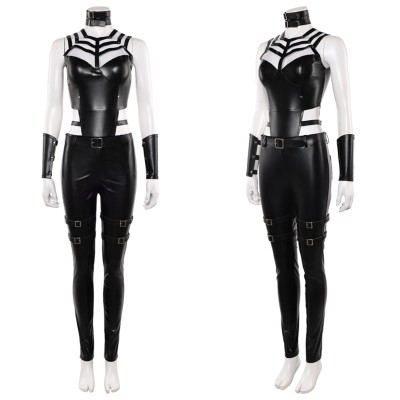 Movie Mortal Kombat 2 Sindel Women Black Cosplay Costume Halloween Carnival Outfit