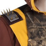 Movie Mortal Kombat 2 Scorpion Yellow Cosplay Costume Halloween Carnival Outfit