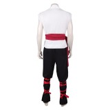 Movie Mortal Kombat 2 Liu Kang White Martial Arts Uniform Cosplay Costume Halloween Carnival Outfit