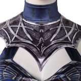 Movie Mortal Kombat 2 Kitana Women Blue Cosplay Costume Halloween Carnival Outfit