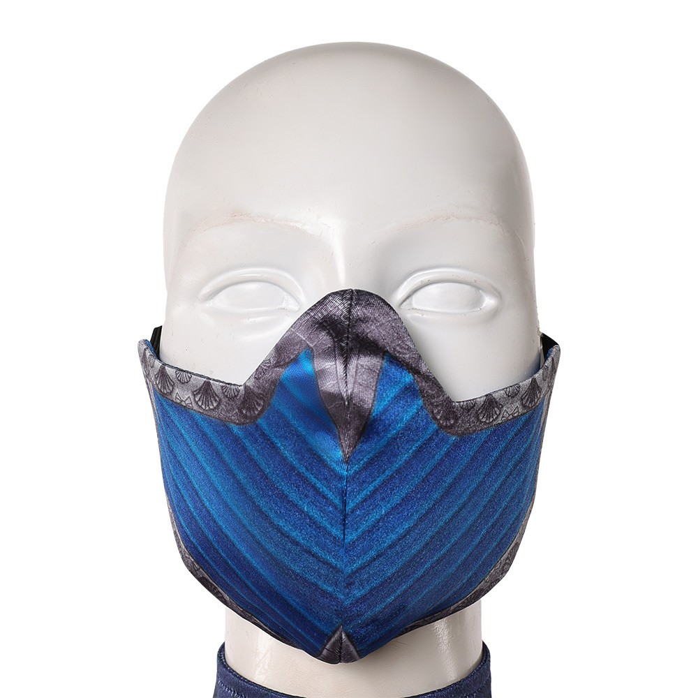 Movie Mortal Kombat 2 Kitana Women Blue Cosplay Costume Halloween Carnival Outfit