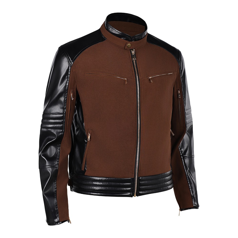 Costume de cosplay Johnny Cage manteau marron Mortal Kombat 2 tenue de Halloween carnaval