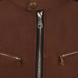 Costume de cosplay Johnny Cage manteau marron Mortal Kombat 2 tenue de Halloween carnaval