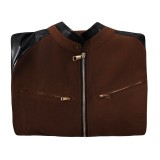 Costume de cosplay Johnny Cage manteau marron Mortal Kombat 2 tenue de Halloween carnaval