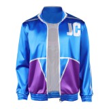 Costume de cosplay Johnny Cage manteau bleu Mortal Kombat 2 Halloween Carnaval