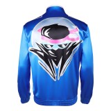 Costume de cosplay Johnny Cage manteau bleu Mortal Kombat 2 Halloween Carnaval