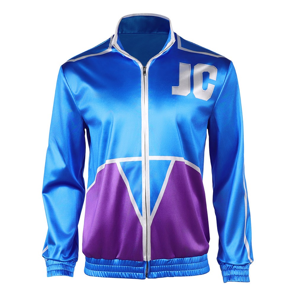 Costume de cosplay Johnny Cage manteau bleu Mortal Kombat 2 Halloween Carnaval