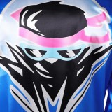 Costume de cosplay Johnny Cage manteau bleu Mortal Kombat 2 Halloween Carnaval