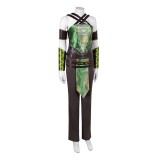 Costume de cosplay de femme Jade de Mortal Kombat 2 en vert pour Halloween et carnaval
