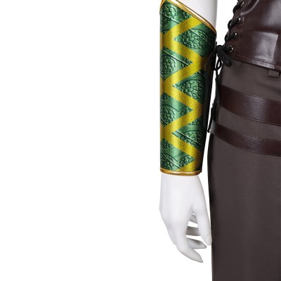 Costume de cosplay de femme Jade de Mortal Kombat 2 en vert pour Halloween et carnaval