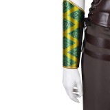 Costume de cosplay de femme Jade de Mortal Kombat 2 en vert pour Halloween et carnaval