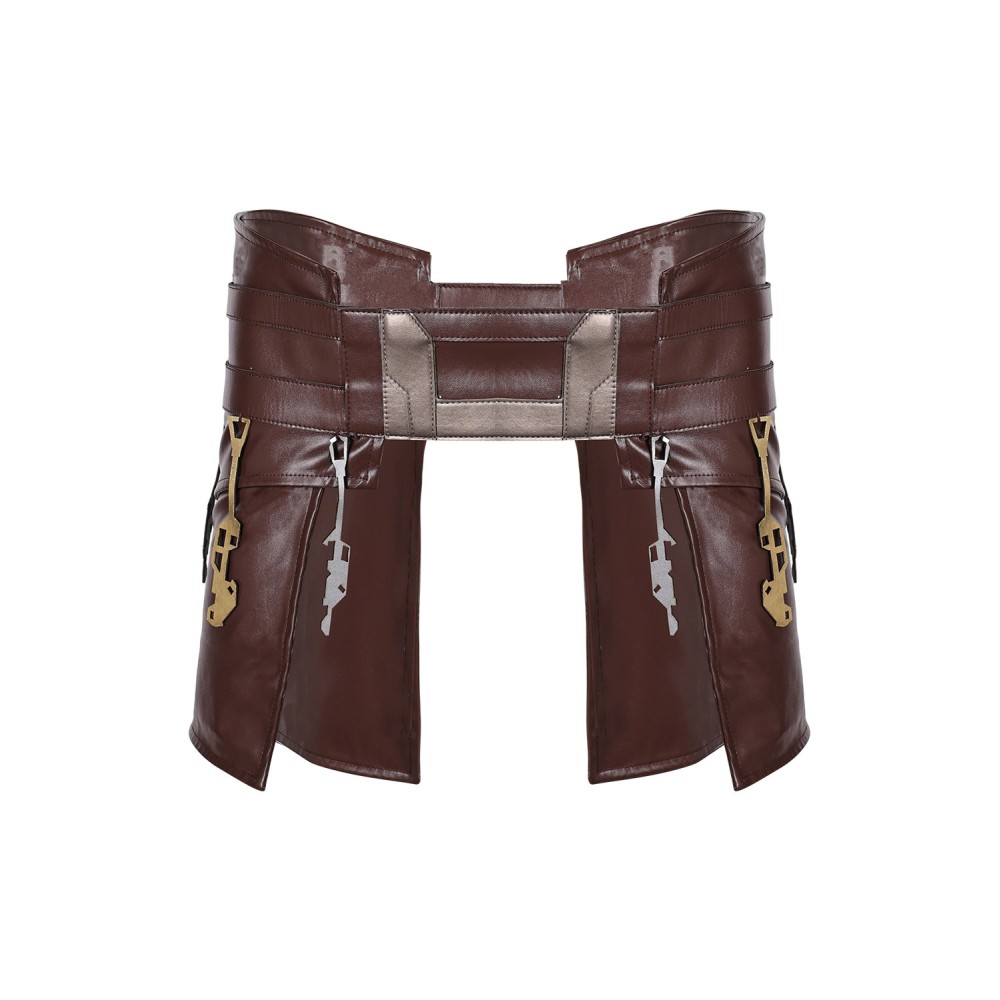 Ceinture en cuir de garde du temple Jedi accessoires de cosplay costume Halloween carnaval