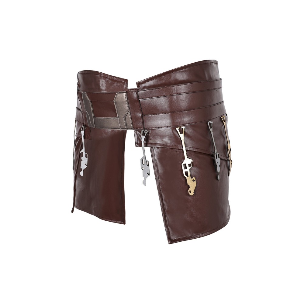 Ceinture en cuir de garde du temple Jedi accessoires de cosplay costume Halloween carnaval