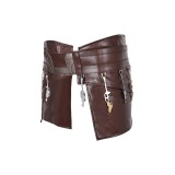 Ceinture en cuir de garde du temple Jedi accessoires de cosplay costume Halloween carnaval