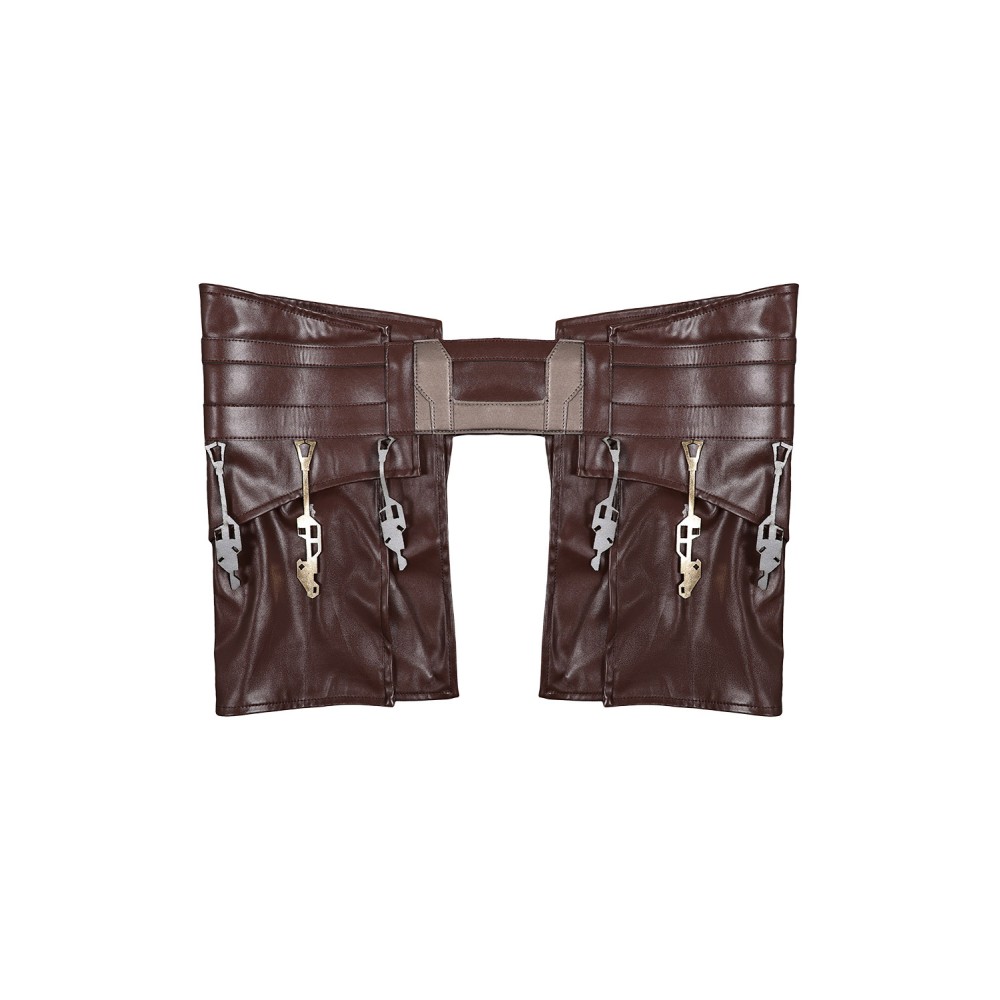 Ceinture en cuir de garde du temple Jedi accessoires de cosplay costume Halloween carnaval