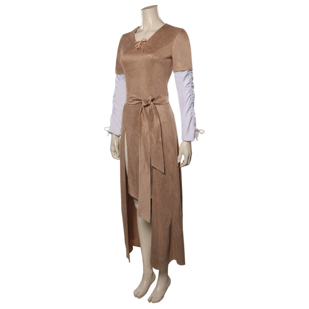 Leia Brown Cosplay Costume Halloween Carnival Outfit