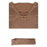 Leia Brown Cosplay Costume Halloween Carnival Outfit