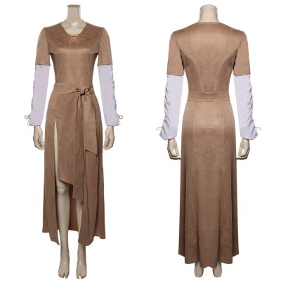 Leia Brown Cosplay Costume Halloween Carnival Outfit