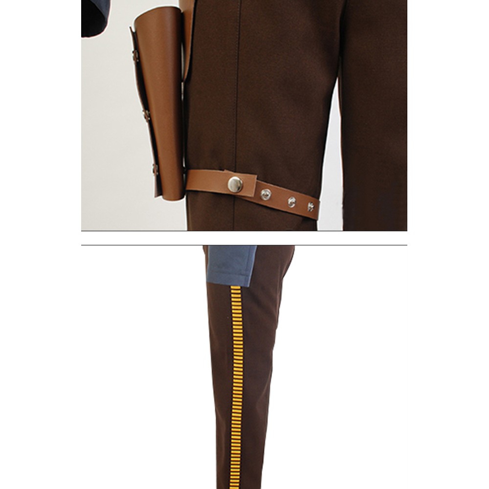 Ensemble de pantalon Han Solo Costume Cosplay Costume de Halloween Carnaval