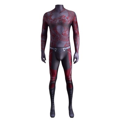 Guardians of the Galaxy Vol.3 Drax The Destroyer Jumpsuit Party Disguise Suit Cosplay Costume Halloween Carnival Outfit