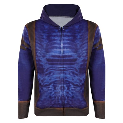 Guardians of the Galaxy Vol.3 Drax Printed Hoodie Party Disguise Suit Cosplay Costume Halloween Carnival