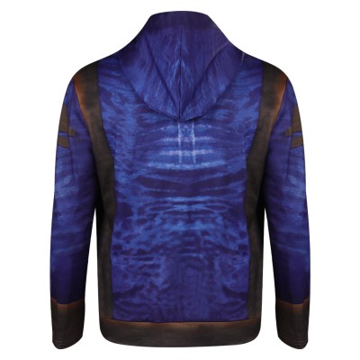 Guardians of the Galaxy Vol.3 Drax Printed Hoodie Party Disguise Suit Cosplay Costume Halloween Carnival