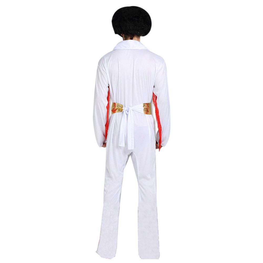 Elvis Jumpsuit Party Suit Cosplay Costume Halloween Carnival Outfit