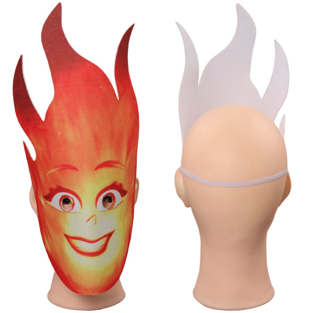 Elemental Ember Mask Latex Masks Helmet Party Props Cosplay Costume Halloween Carnival